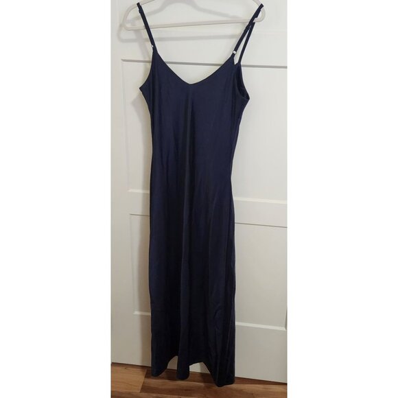 Sanctuary Womens Long Navy Slip Dress With Adjustable Straps Size Lg - Picture 1 of 2